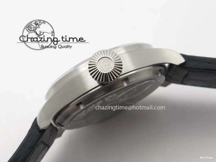 MIROTIME 0429 Compact Big Pilot “Markus Buhler” IW5003 Turbine V6F Best Edition Grey Dial On Leather Strap A 7314
